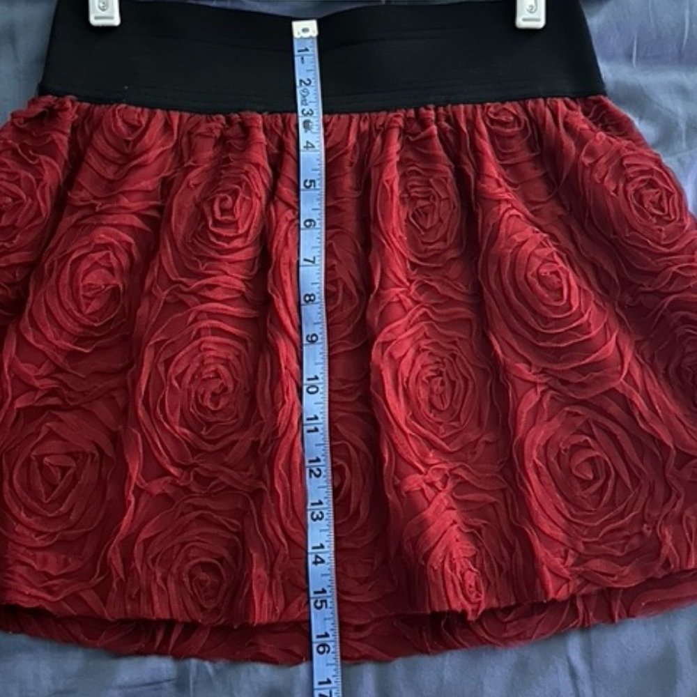 Stoosh Textured Red Skirt - Picture 9 of 9